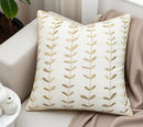 VAGMINE Embroidered Lollipop Pillow Cover - 18x18 Inches Square - 100% Cotton Ivory Decorative Cushion Cover - Sophisticated Embroidery - Neutral Aesthetic for Sofa, Couch, Bed, Living Room by CozyNest Decor