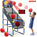 Kids Basketball Hoop Arcade Game W/Electronic Scoreboard Cheer Sound, Basketball Hoop Indoor Outdoor W/4 Balls, Basketball Game Toys Gifts for Kids 3-6 5-7 8-12 Toddlers Boys Girls by TinyTreasures Baby Boutique