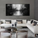 Abstract Painting Canvas Wall Art Living Room Black Wall Decor for Bedrom Home Office Decor Large Picture Frames for Wall 29 x 58 Inch by CozyNest Decor