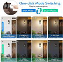 VIANIS Outdoor Motion Sensor Lights for House Oil-Rubbed Bronze, Exterior Waterproof Porch Lights Fixture Wall Mount for House, Aluminum Wall Lantern with Tempered Ripple Glass for Garage Entrance by GreenHaven Gardens