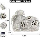 Dog Memorial Gifts Outdoor Statue with Solar Lights,Outdoor Resin Pet Ornament Grave Memorial Angel Decor Stone Effect by GreenHaven Gardens