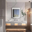 WELLFOR LED Bathroom Vanity Mirror 24 x 36 Inch, Lighted Anti-Fog Dimmable Mirror, IP44 Waterproof Wall Mounted Makeup Mirror, Packed with US Standard Plug and Touch Switch, (Horizontal/Vertical) by CozyNest Decor