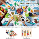 Extra Large Picnic Blanket Waterproof,80"x 80"Foldable Machine Washable Beach Blanket,Outdoor Blanket for 6-8 Adults,Picnic Mat Suitable for Indoor Crawling,Park Beach,Camping,Hiking,Travel(Dinosaur) by TinyTreasures Baby Boutique