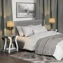 End Tables Living Room Set of 2,Grey End Table with Charging Station,Grey Side Table, Nightstand for Bedroom, 3 Tier End Table with Storage Shelf for Living Room by CozyNest Decor