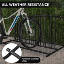 10-Bike Commercial Floor Rack, Heavy Duty Powder-Coated Steel Grid Organizer, Freestanding Double-Sided Storage for Garages/Storefronts/Schools by GreenHaven Gardens