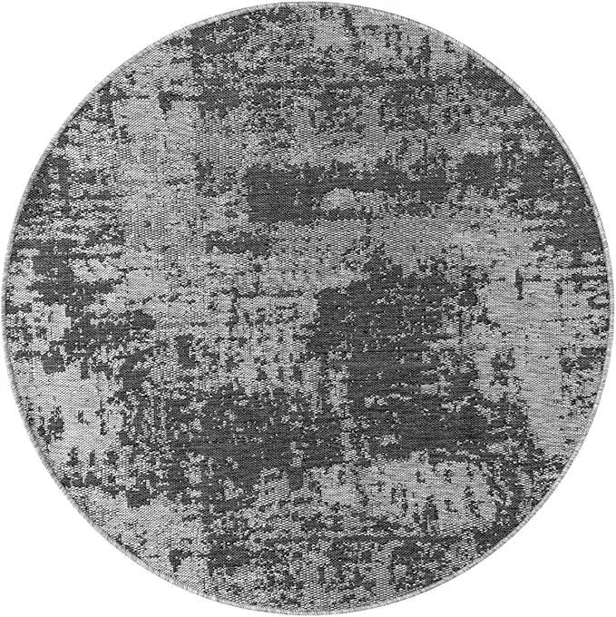 Keen Home Design Terrace Outdoor Round Rug - 5ft Round Washable Indoor/Outdoor Rug for Patio, Kitchen, Balcony, Beach, Garden, Deck and Porch, Size: 5'3" Round, photo 3 of 6