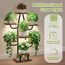 Indoor Plant Stand with Grow Light - 8 Tier Plant Shelf indoor, 43" Corner Stand with Multiple Tiers, Cactus Flower Holder for Living Room, Patio, Hallway by GreenHaven Gardens
