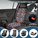 Car Seat Protector for Child Car Seat, 2 Pack Baby Car Seat Covers with Mesh Pockets & Non-Slip Backing 600D Durable Seat Protector Under Baby Car Seat for Car Back Seat (Red Leaves, Large) by TinyTreasures Baby Boutique