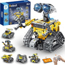 Sillbird Robot Building Kit with Remote Control Gifts for Kids Boys Ages 8-13, Coding STEM Robotic Technic Racer Car Toys for Birthday, Build 6in1 Model with 631 Pieces by TinyTreasures Baby Boutique