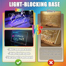 LED Note Board with Colors, Glass Led Drawing Board with 12 Colors & 320 Dynamic Effects, Light Up Drawing Board with 12 Pens, Cleaning Cloth & Gloves, 11.81’’X7.87’’ by TinyTreasures Baby Boutique