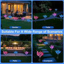 Solar Garden Lights, Solar Lights Outdoor Waterproof with Phalaenopsis Flower, 3 Pack Solar Powered Outdoor Lights,Garden Lights for Outside,Pathway Patio Yard Decor,Gifts for Mothers Day Mom Women by GreenHaven Gardens