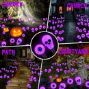 Solar Halloween Lights Outdoor, Scary Eyeball Lights, 4PACK 32LED, IP65 Waterproof, Decor for Garden/Yard/Patio/Lawn/Pathway (Purple) by CozyNest Decor