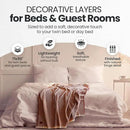Gold Case Throw Blanket for Bed – 100% Recycled Turkish Cotton Bed Blanket – Decorative Throw Cotton Blankets for Living Room & Bedroom – Woven Twin Blankets - 71x90 - Grey by CozyNest Decor
