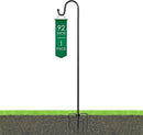 Ottsuls Shepherds Hooks with 5 Prongs Base for Outdoor - 92" Adjustable Bird Feeder Pole for Outside Hanging, Garden, Hummingbird Feeder, Plant Baskets, Solar Light Lanterns, Wedding Decor (1 Pack) by GreenHaven Gardens