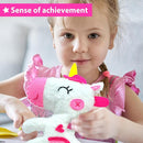 KRAFUN Beginner My First Unicorn Sewing Kit for Kids Art & Craft, Doll Plushie Animal, Instructions & Plush Felt Materials for Learn to Sew, Embroidery, Age 7 8 9 10 11 12 by TinyTreasures Baby Boutique