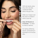 MOON Dissolving Teeth Whitening Strips - Vegan, Easy-to-Use White Strips - Dissolve in 15 Minutes & Designed to Gently Whiten Sensitive Teeth Up to 7 Shades in 2 Weeks, Midnight Mint (56 Count) by CozyNest Decor
