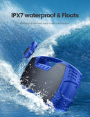 Houl Zallee IPX7 Waterproof Bluetooth Speaker, 40W (60W Peak) Portable Wireless Speakers, 32H Playtime, Stereo Loud Sound, Deep Bass, Bluetooth 5.0, Built-in Mic for Camping, Party, Gifts, Beach-Blue by CozyNest Decor