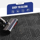 Mibao Front Door Mat Outside Entrance, Durable Outdoor Indoor Mat, Low Profile Heavy Duty Doormat, Non-Slip, Traps Dirt and Moisture, Easy Clean Patio Porch Entryway Mat, 24" x 36", Grey by CozyNest Decor