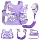 Accmor Toddler Harness Leash + Anti Lost Wrist Link, Kids Butterfly Harnesses With Children Leashes, Cute Baby Leash Walking Assistant Wristband Strap Tether for Girls Outdoor (Purple) by TinyTreasures Baby Boutique