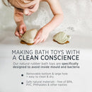 Hevea Squeeze'n'Splash Bath Toys (Duck) by TinyTreasures Baby Boutique