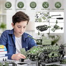 Lucky Doug STEM Building Projects Model Army Tank Set - 284 Pieces STEM Project Building Toys for Kids Ages 8-12, Assembly Science Kit Educational Toys Gift for Kids Boys 7 8 9 10 11 12-16 Years Old by TinyTreasures Baby Boutique