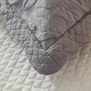 MarCielo 3-Piece 100% Cotton Oversized Bedspread Lightweight Quilt Coverlet Embroidery Farmhouse Bedding Set T0 (Light Grey, Oversized King (118"x106")) by CozyNest Decor
