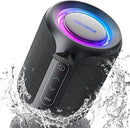 Bluetooth Speaker Wireless,IP67 Waterproof & Dustproof Portable Speaker with Lights,15W Loud Stereo Sound, 2500mAh Battery All Day Playtime, TWS Pairing, BT5.3, Home/Party/Outdoor/Beach (Black) by TinyTreasures Baby Boutique