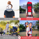 Baby Shoulder Carrier Baby Hiking Backpack Carrier with Rain Cover Sun Shade for Child Safe Backrest and Toddler Ergonomic Seat Holds 40 Pound for Children Between 6 Months-3 Years Old Babies by TinyTreasures Baby Boutique