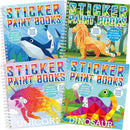 4 Pcs Paint by Sticker Books for Kids Ages 4-8 Sticker by Number Books Activity Book for Kids Ages 3-5 Sticker Puzzle Book Craft Art Toddler Girls Gift with Dinosaur Unicorn Ocean Animal 32 Pictures by TinyTreasures Baby Boutique
