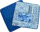 NEWLAKE Blue Classic Bohemian Style Cotton Throw Pillow Covers (2 Pieces, 18X18 Inch) by CozyNest Decor