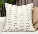VAGMINE Embroidered Lollipop Cushion Cover - 20x20 Inches Square - 100% Cotton Ivory Throw Pillow Case - Soft Elegant Texture - Stylish Addition to Home Interiors, Bedroom, Office, Farmhouse by CozyNest Decor
