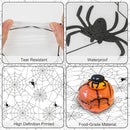 2 Pcs Halloween Tablecloth - Plastic Halloweens Spider Webs Table Cloth, White Disposable Rectangle Spiderweb Table Cover for Halloween Party Decorations Supplies Favors Tables Decor, 108 x 54 Inch by CozyNest Decor
