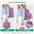 Choco Mocha Butterfly Backpack for Girls, Elementary School Backpack for Girls Ages 6-8 Kids Kindergarten Backpack Bookbag 17 Inch with Chest Strap, Pink by TinyTreasures Baby Boutique