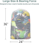 Laundry Bags, Mesh Heavy Duty 24" x 36" with Drawstring Closure, 3-Pack, White by TinyTreasures Baby Boutique