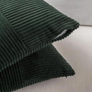 Fancy Homi Set of 2 Dark Green Boho Long Lumbar Body Decorative Throw Pillow Cover 14x36 Inch for Bed Couch Bedroom Bench, Soft Patchwork Corduroy Textured Pillow Case, Rustic Farmhouse Room Decor by CozyNest Decor