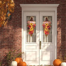 24" Rustic Fall Scarecrow Teardrop Swag – Farmhouse Sunflower & Pumpkin Wreath – Autumn Harvest Hanging Decor for Front Door, Wall, Porch, Indoor/Outdoor by CozyNest Decor