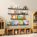 Floating Picture Ledge Shelves 72 Inch Solid Oak Wood Set of 2, Rustic Wall Storage Shelves with Lip, Kids Bookshelf, Photo & Picture Ledge Shelves for Bedroom, Living Room, Kitchen by CozyNest Decor