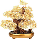 Feng Shui Money Tree Large Crystal Quartz Lucky Tree Gem Tree for Office Home Feng Shui Decoration for Wealth/Fortune and Luck (Citrine) by GreenHaven Gardens
