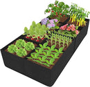 POILKMNI Fabric Raised Garden Bed, 232 Gallon 8 Grids Plant Grow Bags 8x4x1ft Large Garden Grow Bed Bags for Growing Herbs, Flowers and Vegetables by GreenHaven Gardens