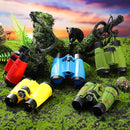 25 Pack Binoculars for Kids 6+ Years Old, with Compass and Neck String Toddler Toy Binoculars Gift Set for Camping Adventure, Party Favor, Red, Yellow, Camo, Green, Blue by TinyTreasures Baby Boutique