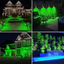 T-SUN Green Solar Spotlights, Green Solar Lights Outdoor, Auto-ON/Off 180°Angle Adjustable Solar Lights for Tree, Patio, Yard, Garden, Driveway, Pool Area (Green-2pack) by GreenHaven Gardens