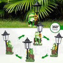mopha Solar Garden Statues Frog Decor wth Lanterns - 12.5'' Figurines Decorations for Patio Yard Lawn Ornaments Gifts for Christmas Birthday Easter Housewarming by CozyNest Decor