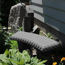 EMSCO Group Garden Bench – Natural Granite Appearance – Made of Resin – Lightweight – 12” Height by GreenHaven Gardens