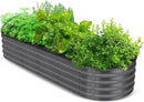 Utopia Home Galvanized Raised Garden Bed, 6 by 2 by 1 feet Lightweight Planter Boxes Outdoor with Easy Assembly, Large Garden Bed for Vegetables, Fruits, Flowers, Dark Grey by GreenHaven Gardens