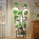 64.8" Tall Plant Stand Indoor with Grow Lights, 7 Tiered Metal Corner Plant Shelf Display Rack for Indoor Plants, Large Flower Holder Stand for Living room, Patio, Bedroom by GreenHaven Gardens