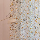 Sutuo Home Boho Curtain Semi-Blackout Yellow Florals Print Cotton Linen Fabric, Handmade Tassels Rod Pocket Bohemian Farmhouse Country Window Drapes for Living Bedroom, 59" W x 84" L, 1 Panel by CozyNest Decor
