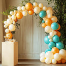 RUBFAC 129pcs Teal Blue Balloons Different Sizes 18 12 10 5 Inch Latex Turquoise Teal Balloon Garland Arch for Party Decoration Birthday Wedding Engagements Anniversary Baby Shower Party Supplies by TinyTreasures Baby Boutique