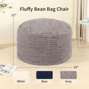 3FT Memory Foam Bean Bag Chair for Adults/Teens, Bean Bag Sofa with Fluffy Removable Cover, for Living Room Bedroom, Grey by CozyNest Decor