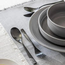 over&back 20pc Curved Flatware Cutlery Set - Comes with 4 Dinner Forks, 4 Salad Forks, 4 Dinner Knives, 4 Dinner Spoons, and 4 Teaspoons - 18/8 Stainless Steel - Dishwasher-Safe - Matte Black by CozyNest Decor