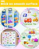 Benresive Reusable Sticker Books for Kids 2-4, Sticker Books for Toddlers 1-3 2-4, Toddler Travel Toys Activities Crafts Gifts - Vehicle by TinyTreasures Baby Boutique